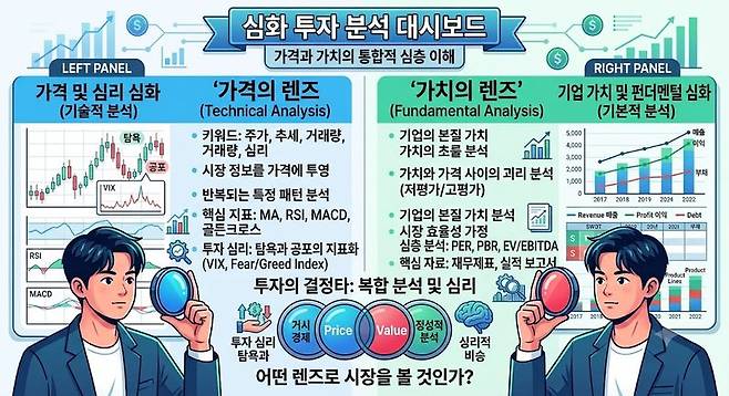 심화 투자 분석 대시보드. 제미나이 생성 이미지