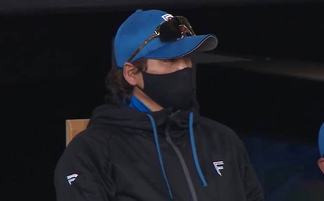 니혼햄 파이터스의 신조 쓰요시 감독. 사진=NPB 중계 화면 캡쳐