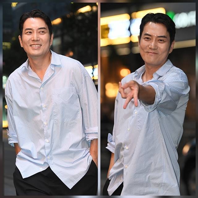 ‘김부장’ 출연진은 25일 밤 서울 강서구 마곡동의 한 피자집에서 회식 자리를 갖고 작품의 마무리를 함께했다. 사진=천정환 기자
