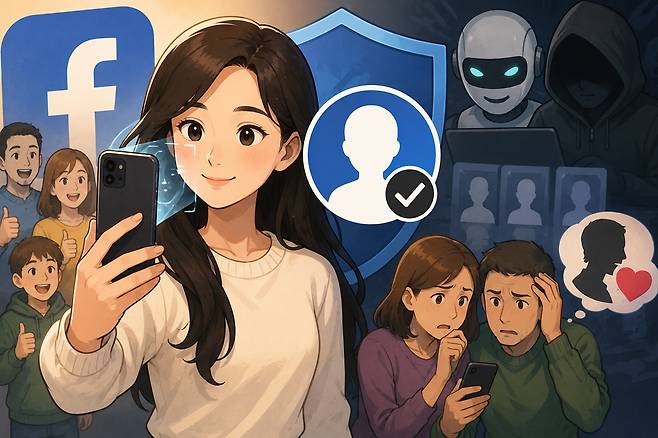 세계 최대 사회관계망서비스(SNS) 기업 메타가 페이스북에 무료 인증 제도를 도입한다. 생성형 AI로 만든 이미지