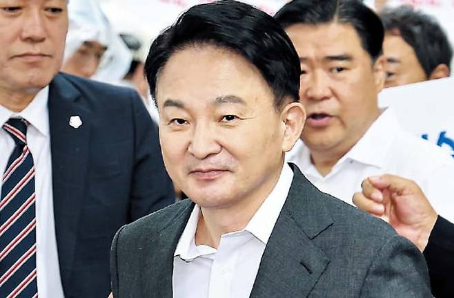 원희룡 전 국토교통부 장관이 지난 23일 경기도 과천 ‘2차 종합특검’에 출석하고 있다. /뉴스1