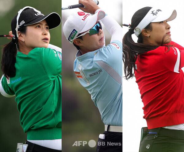 2026년 미국여자프로골프(LPGA) 투어 ISPS 한다 스코틀랜드 여자오픈에 출전한 최혜진, 김효주, 윤이나 프로. 사진제공=ⓒAFPBBNews = News1 (사진을 무단으로 사용하지 마십시오.)