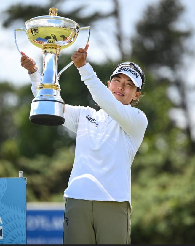 신지은이 지난 26일 미국여자프로골프(LPGA) 투어 ISPS 한다 여자 스코틀랜드 오픈에서 우승을 차지했다. /사진=뉴스1(레이디스 유러피언 투어 홈페이지 캡처)