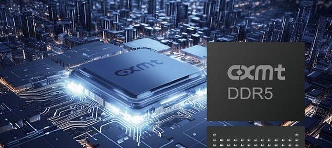 CXMT 반도체 이미지. CXMT 홈페이지 캡처