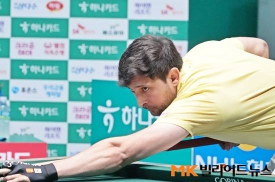크라운해태 다비드 마르티네스가 아내 출산으로 인해 28일부터 열리는 26/27시즌 3차투어 ‘친환경 건축자재 에스와이PBA챔피언십’에 불참한다. (사진=MK빌리어드뉴스 DB)