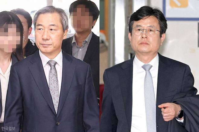 '대통령 관저 PC 초기화 의혹'으로 증거인멸 혐의를 받는 윤석열 전 대통령 시절 윤재순(왼쪽 사진) 전 총무비서관과 강의구 전 제1부속실장. 정다빈·최주연 기자