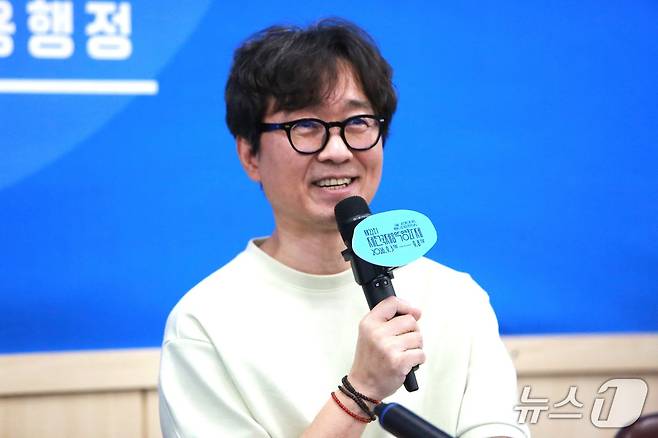 기자회견하는 장항준 제천국제음악영화제 집행위원장. 2026.7.30ⓒ 뉴스1 손도언 기자