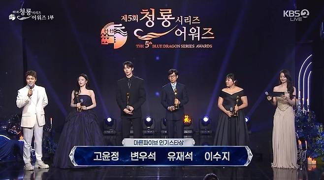 출처:KBS2 '제5회 청룡시리즈어워즈'