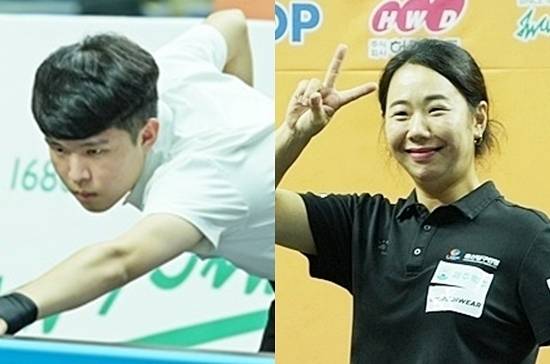 인천광역시장배 전국당구대회에서 나란히 개인통산 첫 전국대회 우승을 차지한 김도현과 이보 라가 각각 랭킹 7위, 11위로 상승했다. (사진=MK빌리어드뉴스 DB)