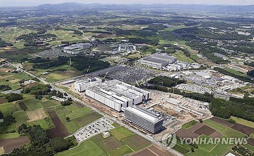 일본 구마모토 TSMC 반도체 공장 [교도 연합뉴스 자료사진. 재판매 및 DB 금지]