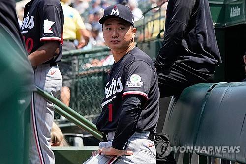 미네소타 트윈스에서 뛰던 고우석 [AP=연합뉴스]