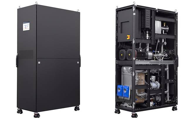엔비디아(NVIDIA) 인증을 획득한 LG전자 '600kW급 냉각수 분배 장치(CDU)'. [사진=LG전자]