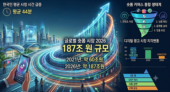 숏폼은 이제 미니 세일즈 퍼널 그 자체다. (사진=생성형 AI)