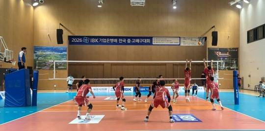 3일 연현중-금정중 경기 [한국중고배구연맹 제공]