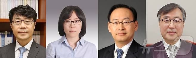 대법관 후보추천위원회가 4일 선정한 후보자들.  왼쪽부터 김성수 서울고법 부장판사(사법연수원 24기)·김예영 서울남부지법 부장판사(30기)·김정중 광주지법 부장판사(26기)·김문관 부산지방법원장(23기).(대법원 제공) ⓒ 뉴스1 최동현 기자