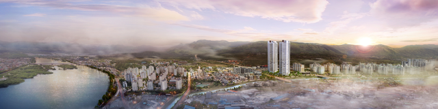 ‘춘천 리버뷰 아이파크’ 광역조감도. (IPARK현대산업개발 제공)