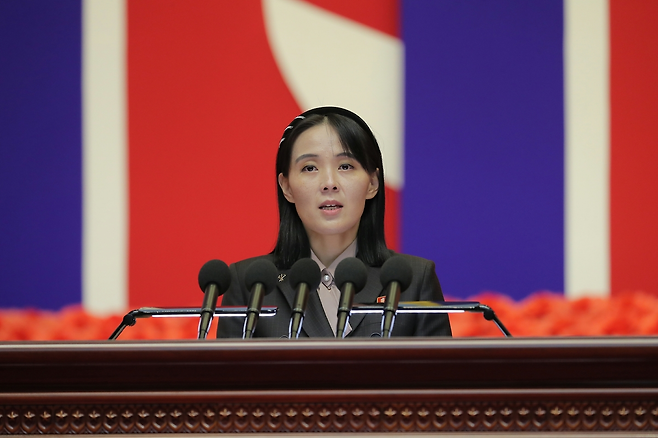 김여정 노동당 총무부장.뉴스1