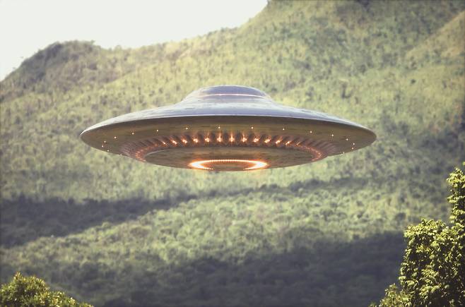 가상의 UFO 이미지. 게티이미지뱅크