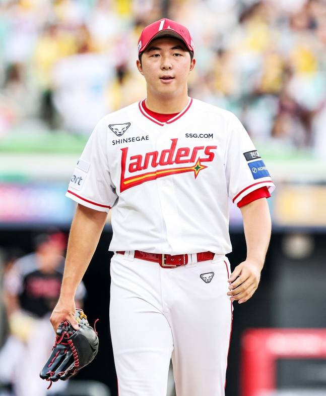SSG 랜더스 신인 투수 김민준. /사진=SSG 랜더스 제공