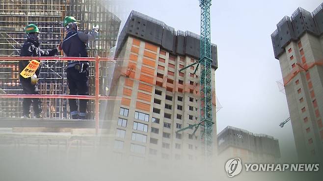 부동산 공사 현장 [연합뉴스TV 제공. 재판매 및 DB 금지]