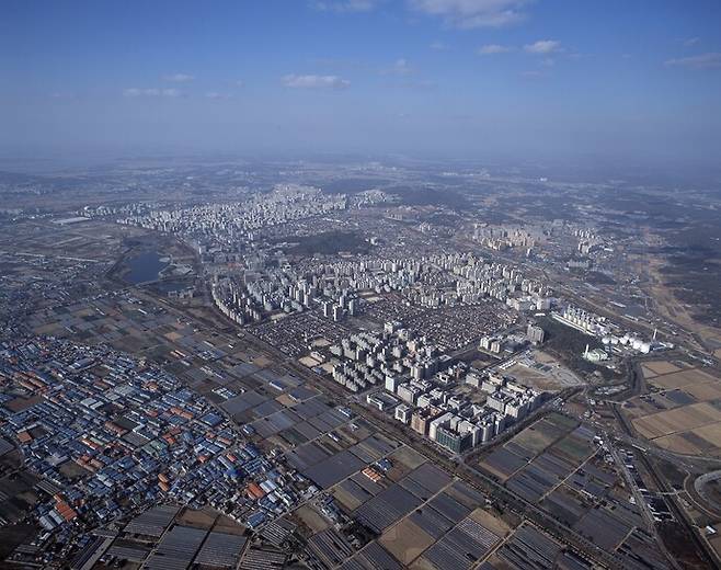 1기 신도시 고양 일산 항공사진. 사진=LH 경기남부지역본부