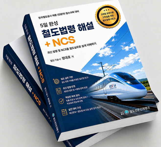 철도전문인재뱅크가 발간하는 ‘코레일 채용시험 맞춤 철도법령 해설집’. 사진제공=철도전문인재뱅크