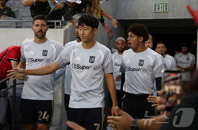LA FC의 손흥민 ⓒ AFP=뉴스1