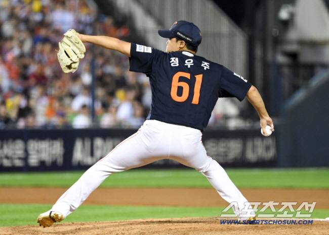 4일 잠실구장에서 열린 LG와 한화의 경기. 한화 정우주가 역투하고 있다. 잠실=박재만 기자 pjm@sportschosun.com/2026.07.04/