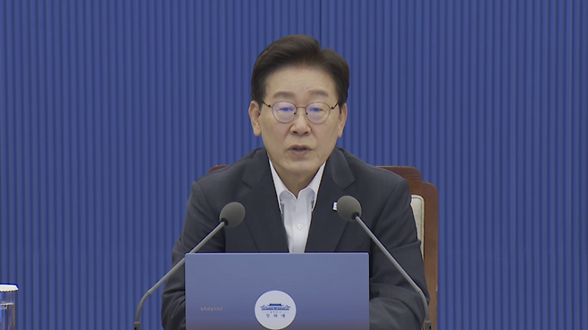 수석보좌관회의 주재하는 이재명 대통령 / 사진 = MBN