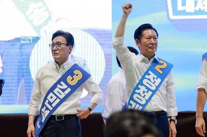 민주당 김민석·정청래 당대표 후보 연합뉴스