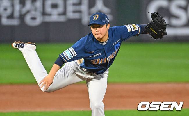 [OSEN=부산, 이석우 기자] 25일 부산 사직야구장에서 2026 신한 SOL KBO 리그 롯데 자이언츠와 NC 다이노스의 경기가 열렸다. 홈팀 롯데는 이민석이, 방문팀 NC는 토다가 선발 출전했다.NC 다이노스 선발 투수 토다가 역투하고 있다. 2026.06.25 / foto0307@osen.co.kr