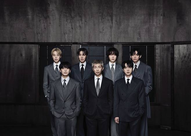 BTS, o grupo cuja popularidade disparou segundo pesquisas de reconhecimento nos EUA. Cortesia da Big Hit Music.