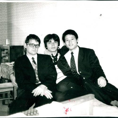 1984년 평양의 김일성종합대학 유학 시절 란코프 교수(맨 왼쪽) [본인 제공]
