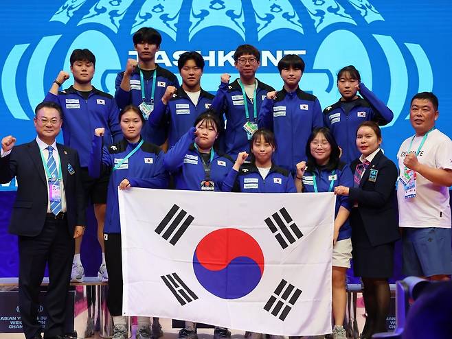 한국 역도 유소년 선수단 [대한역도연맹 제공. 재판매 및 DB 금지]