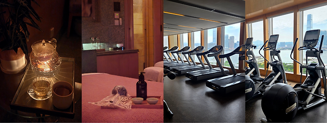 포시즌스 호텔 홍콩 5층부터 7층에 걸쳐 있는 더 스파(The Spa)와 피트니스 센터(Fitness center) [김혜진 기자]