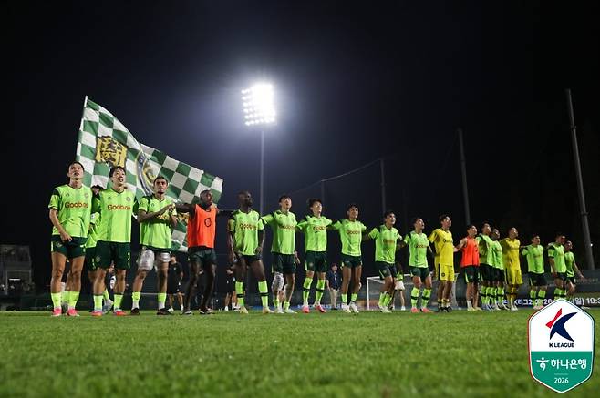 K리그2 김포FC 선수들. 사진=프로축구연맹