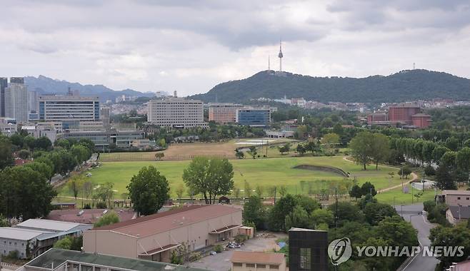 용산공원 내 어린이정원 일대 모습 [연합뉴스 자료사진]