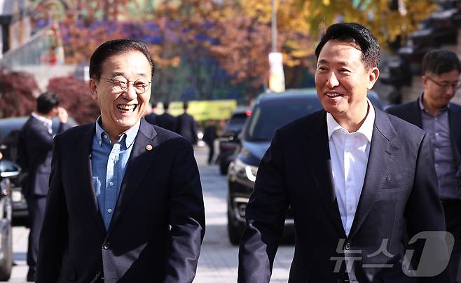 김윤덕 국토교통부 장관(왼쪽)과 오세훈 서울시장.(자료사진) ⓒ 뉴스1 구윤성 기자