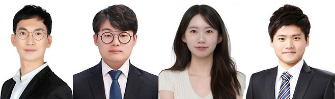 (왼쪽부터) 임용철 삼성종합기술원 박사, 하윤후 박사, 이영민 연구원, 조용륜 GIST 중앙기기연구소 첨단분석센터 박사.  [GIST 제공]
