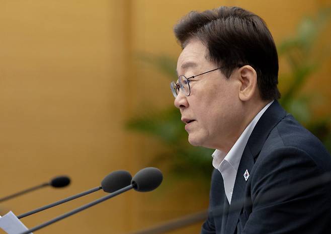 이재명 대통령이 지난 21일 청와대에서 열린 국민주권정부 제1차 반부패정책협의회에서 발언하고 있다. (사진=연합뉴스)
