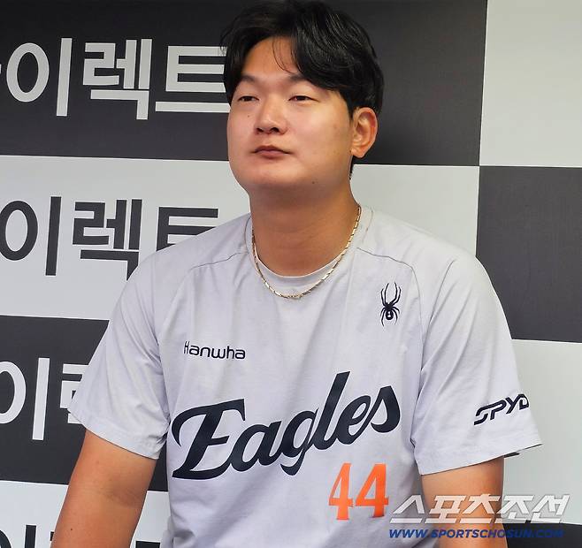 인터뷰에 임한 한화 김서현. 김영록 기자