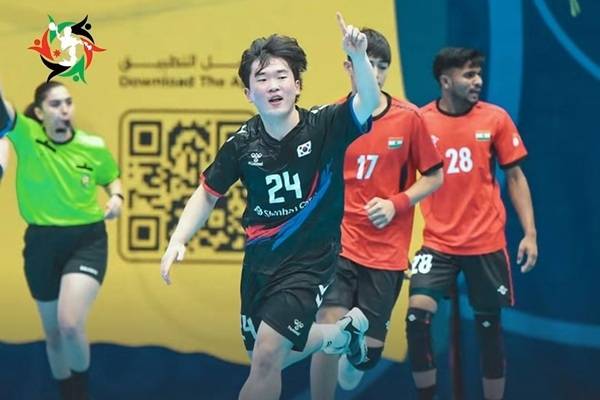 사진 제11회 아시아남자청소년핸드볼선수권대회 한국과 인도 경기 모습, 사진 출처=아시아핸드볼연맹