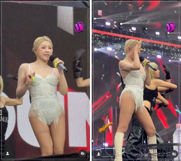 가수 서인영이 다이어트 후 오른 '워터밤' 무대에서 화려한 공연을 펼치고 있다. /사진=인스타그램 캡처