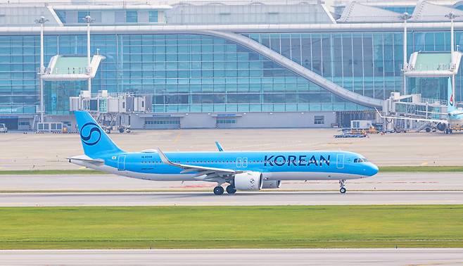 대한항공 A321-neo 항공기. 사진 제공=대한항공