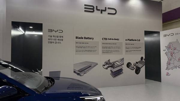 'EV 트렌드 코리아 2026' BYD 부스. 사진=장지현 이코노믹리뷰 기자