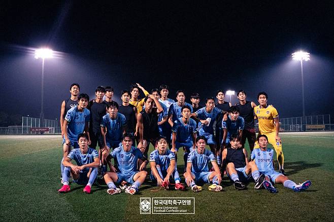 숭실대를 꺾은 선문대. 사진=대학축구연맹