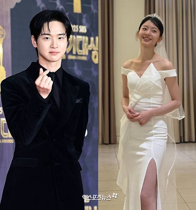배우 장동윤이 동료 배우 김승윤과의 결혼 소식을 알린 가운데 일부 팬들이 불만을 드러냈다.
