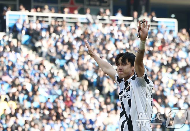 FC서울 송민규. ⓒ 뉴스1 김민지 기자