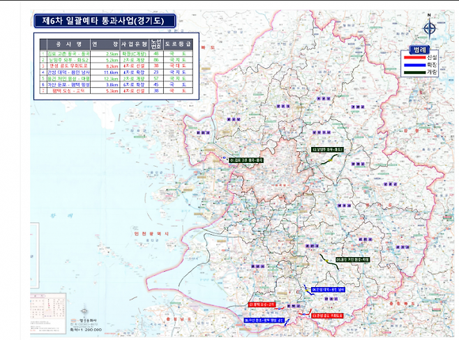 제6차 국도·국지도 건설계획(경기도). 경기도 제공