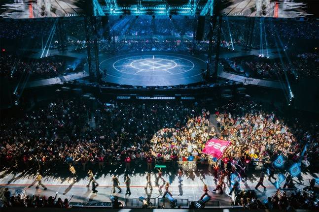 Foto do show do BTS em Chicago / Foto = Conta Oficial X do BTS